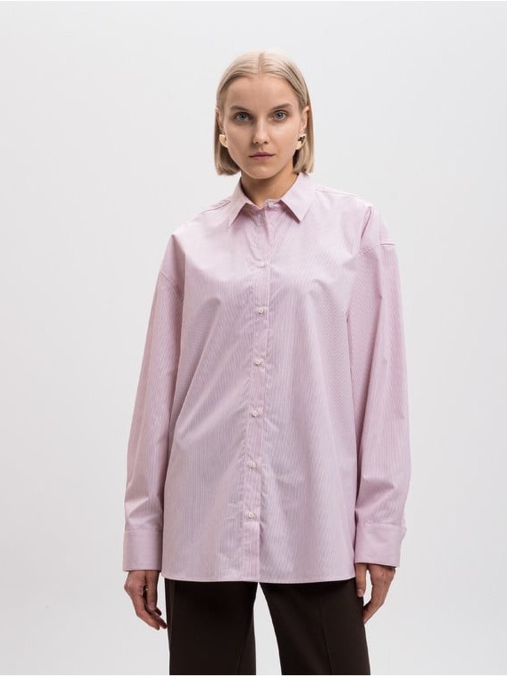 Loulou Studio Men's Pink Micro-Striped Button-Down Shirt